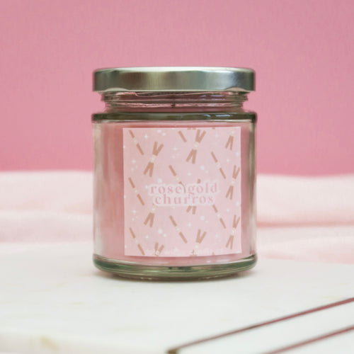 Rose Gold Churros Candle