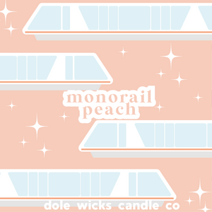 Monorail Peach Candle
