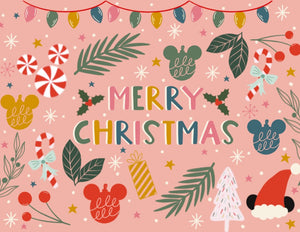 Merry & Bright Pink Merry Christmas Dole Wicks 24 Day Advent Calendar
